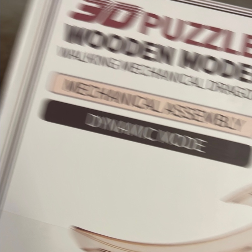 RMOKA 3D Puzzle Wooden Mechanical Dragon - Picture 3 of 5